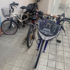 子供自転車3台&折り畳み自転車1台