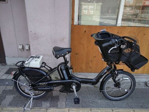 [BRIDGESTONE] Anegelino petite(アンジェリーノプティット)20型 子供乗せ電動アシスト自転車 8.9Ahバッテリー+充電器(ブラック)