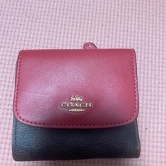 COACH三つ折財布(赤)