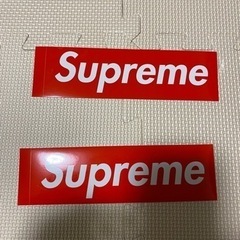 supremeステッカー2枚セット