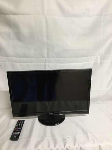 【北見市発】シャープ SHARP 液晶カラーテレビ 2T-C24AD 2020年製 黒 家電 リモコン付き 映像機器 (E2643kwraY)