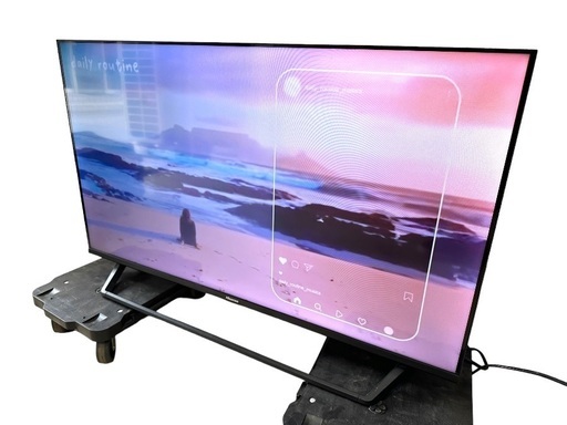 J 美品 Hisense 40V型 2021年製 フルハイビジョン 40BK2 androidTV 動作確認済 Youtube対応