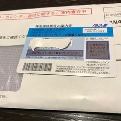 ANA株主優待　航空券割引券