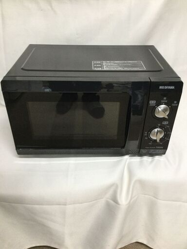 【北見市発】アイリスオーヤマ IRIS OHYAMA 電子レンジ EMO-F518-5-B 2020年製 家電 庫内フラット ヘルツフリー (E2652wY)
