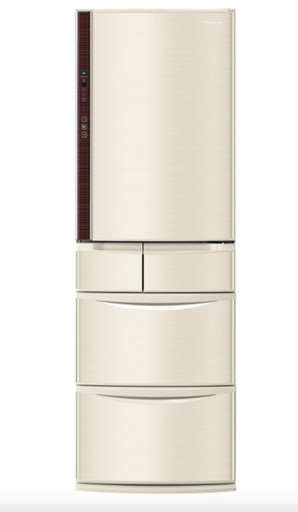 【値下げしました！】ノンフロン冷蔵庫Panasonic 411L(冷凍119L) 2017年製 NR-E412V形 定価：217,800円