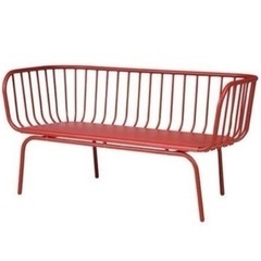 【ネット決済】IKEA 野外ベンチ　赤
