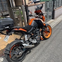 【ネット決済】バイク ktm200デューク