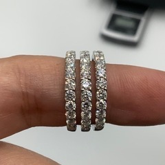 Pt900 プラチナ900 パヴェダイヤリング 11.5g ダイヤモンド
