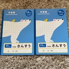 【新品未使用】2冊　さんすうノート　17マス