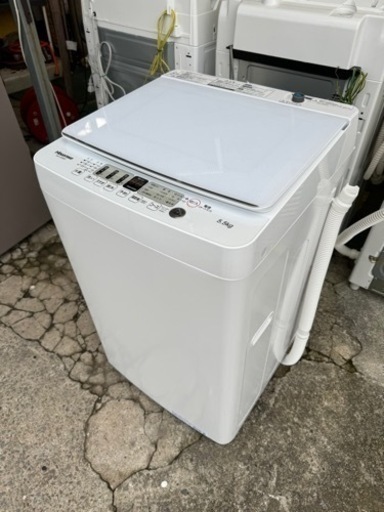 【リサイクルサービス八光】2023年製　ハイセンス　全自動洗濯機  [洗濯5.5kg /簡易乾燥(送風機能) /上開き]HW-G55BK1