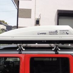 inno ルーフボックス BR603 白 中古 左開き ルーフBOX 小型車、軽自動車用 