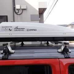 inno ルーフボックス BR603 白 中古 左開き ルーフBOX 小型車、軽自動車用 