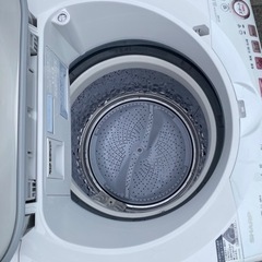 💁‍♀️☘️大阪市から阪南市まで配達設置無料💁‍♀シャープ洗濯機乾燥機付き　8キロ/4.5キロ️🍀保証有り
