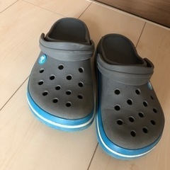 ★クロックス★crocs 22.5センチ　ブルー靴/バッグ 靴 ...