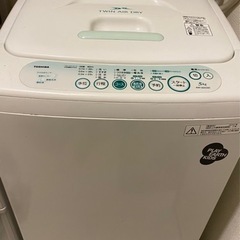 TOSHIBA 洗濯機 5kg   稼動品