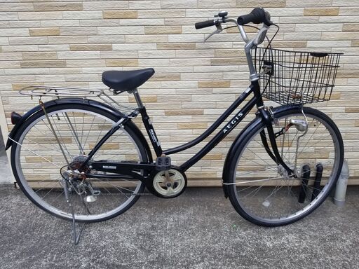 中古自転車 6段変速 27インチ LEDオートライト 軽整備済み 防犯登録対応 町田市 相模原市 MM206