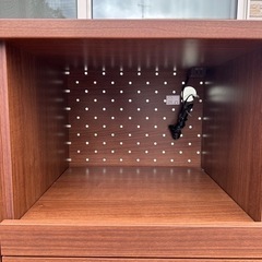 【美品】大川家具メーカーtohma(東馬)QUATRO(クアトロ) アルダー材 キッチンカウンター 北欧スタイルやカフェ風のインテリアにおススメのキャビネット 相場56,000前後 日本製