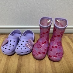 長靴　サンダル　ピンク　紫　女の子　15センチ16センチ　子供用...