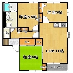 ✨🏥レスキュー賃貸🏥✨『3LDK』糟屋郡宇美町井野✨敷金礼金無料...