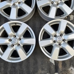 H407-2）T31エクストレイル純正17インチアルミ中古4本セット！6.5J-17+