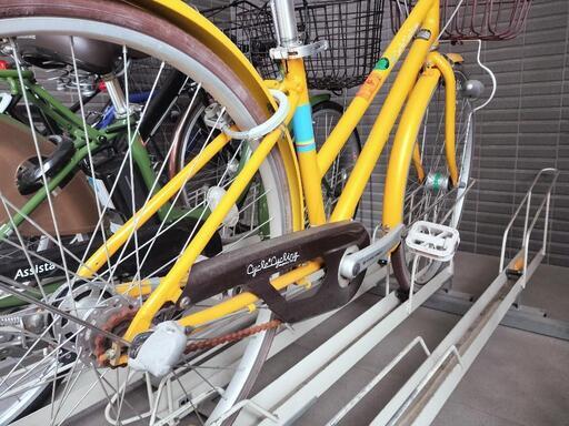 自転車 フリーパワーサイクル　イエロー