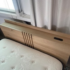 家具 ベッド シングルベッド　マットレス付き