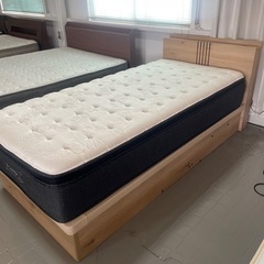 家具 ベッド シングルベッド　マットレス付き