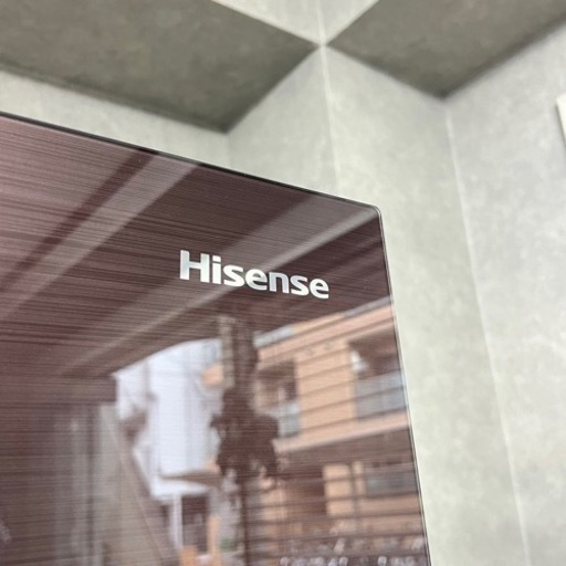 ☑︎ご成約済み Hisense 大型3ドア冷蔵庫✨ 上品なガラスブラウン