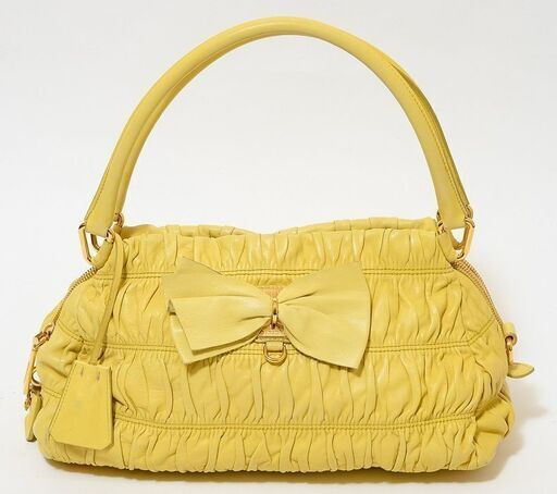 PRADA ナッパゴーフル リボンバッグ 品番p23-256