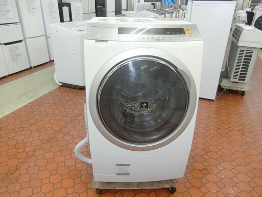 ID 395824　ドラム式洗濯乾燥機10K　シャープ　２０１７年　ES-ZPI-NL