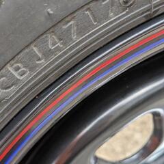 商談中　キャラバンNV350装着　デイトナブラックホイール　スタッドレスセット　車のパーツ 外装、車外用品