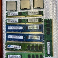 パソコン PCパーツ　メモリ×7 CPU×3