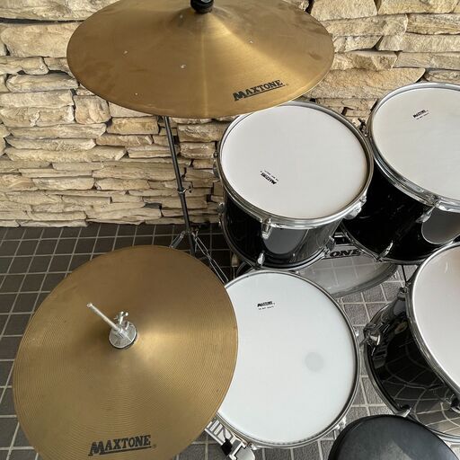 4/24販売済KH】MAXTONE ドラムセット スローン/譜面台付き マック
