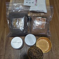 【断捨離】中国 香道 香炉、お香原料2つ、香炉灰