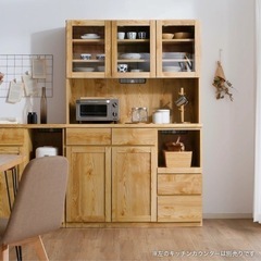 元値約10万円)幅120 食器棚 キッチン収納 大川家具