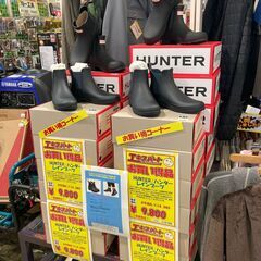 未使用品 HUNTER/ハンター ショートブーツ  レインブーツ