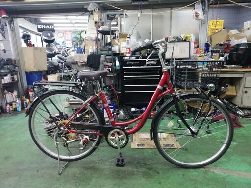 あさひブランド自転車 カンピオーネ ２６インチ　オートライト LED　6速