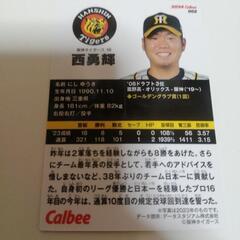 2024年プロ野球カードカルビータイガース西勇輝