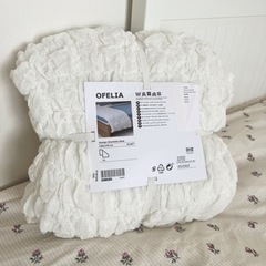 IKEA イケア　新品　オーフェリア　ホワイト　毛布　