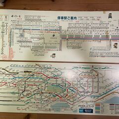 東京メトロ 東武鉄道 路線図４枚