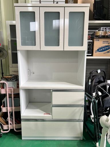 大阪❗️♻️エコマックス♻️配送も可⭕️「S390」⭐️レンジボード⭐️ ホワイト【大阪市プレミアム付商品券利用可能！】