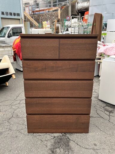 大阪❗️♻️エコマックス♻️配送も可⭕️「S391」⭐️IKEA⭐️ イケア チェスト タンス 収納 （引き出し×6）【大阪市プレミアム付商品券利用可能！】