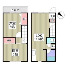 💙初期費用8万円！フリーレント1ヶ月！敷礼０！《2LDK》藤岡市...