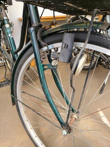 ★店頭にて試乗可★ J4566　ダイワサイクル　シティサイクル　NA2　グリーン　27インチ　6段変速　ダイナモライト　クリーニング、簡易メンテナンス済み　【リユースのサカイ柏店】 ☆店頭にて試乗可☆ J4566 ダイワサイクル シティサイクル NA2