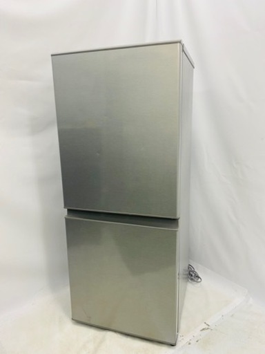 【AQUA / アクア ノンフロン2ドア冷凍冷蔵庫 AQR-13J 20年製 126L ブラッシュシルバー 大容量フリーザー】単身 家電 キッチン家電 冷蔵庫