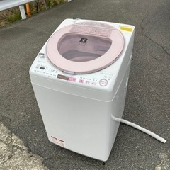 【ネット決済・配送可】🌸全自動電気洗濯乾燥機✅設置込み㊗️保証あ...