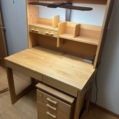 【イトーキ】家具 テーブル 学習机　2段棚