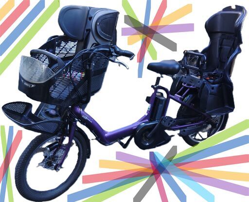 76バカ良心的な電動自転車屋　️安心の無料保証、点検サービス付き  ２０インチ、チャイルドシート、２人乗り、３人乗り、１人乗り電動自転車  電動自転車・リサイクル専門店　　ご試乗をしてから、ご購入できます。  お子様と土日も土足のまま、いろいろなタイプの電動自転車のご試乗可能です。  後ろチャイルドシートを大きめのかごに変更のオプション無料です。  バッテリーは新品の９０％以上の性能です。  １回の充電で３０Ｋｍ程度走行可能でコンディション良好です。  電動自転
