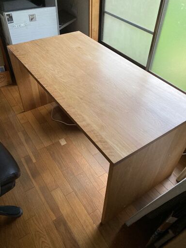 【鎌倉市直接受け渡しOK】無印良品オーク材デスク サイズオーダー品