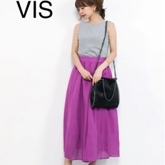 VIS♡ピンクパープルロングスカート